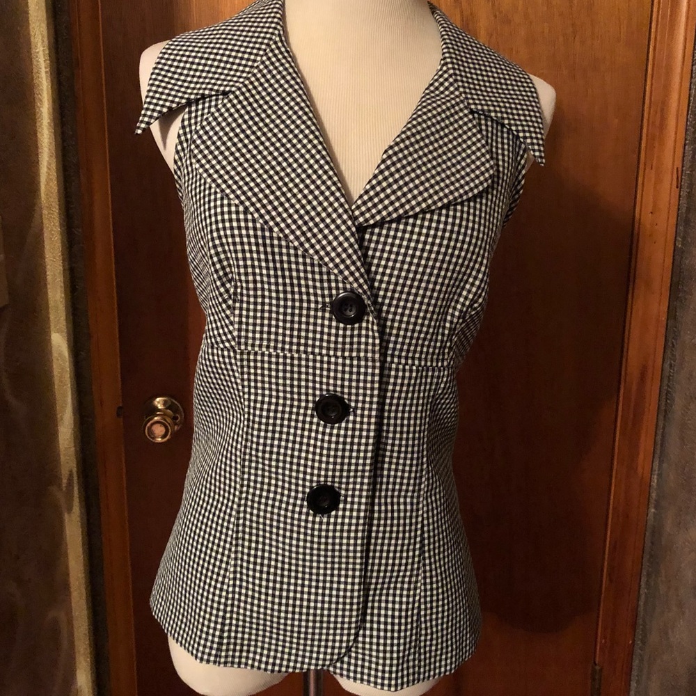 Mark Farrel USA hounds tooth top